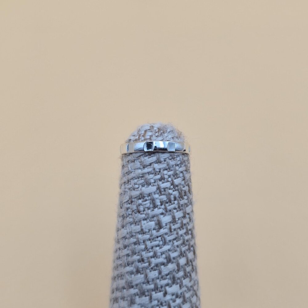 Size 1 Sterling Silver Tiny Simple Pattern Baby B… - image 1